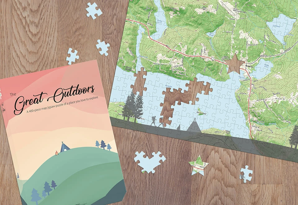 Discount π The Great Outdoors Puzzle by Map Marketing Ltd π