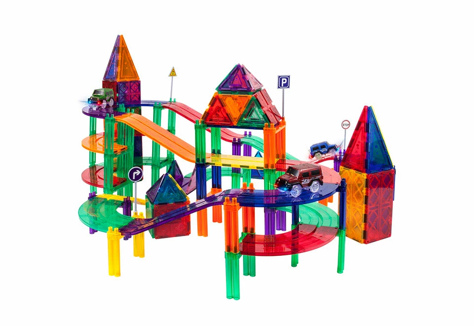 Best Sale π 128-Piece Car and Track Set by Laltitude, LLC π